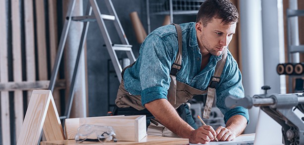 Man in a workshop